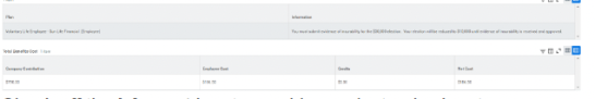 Total Benefits cost on workday